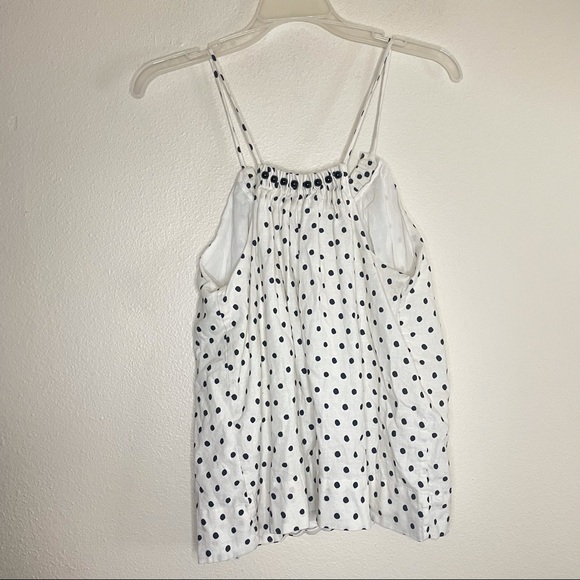 Farm Rio Polka Dot Onca Linen Blouse - Picture 7 of 8